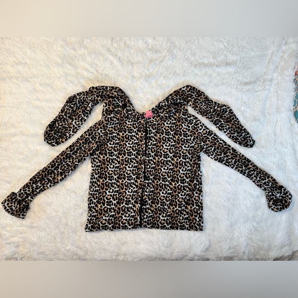 Tarea by Rue 21 Footed Leopard Plush Jumpsuit – Size XL - Picture 2 of 5